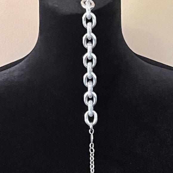 Sabika Silver Chain Link Bracelet & Necklace - Picture 4 of 4